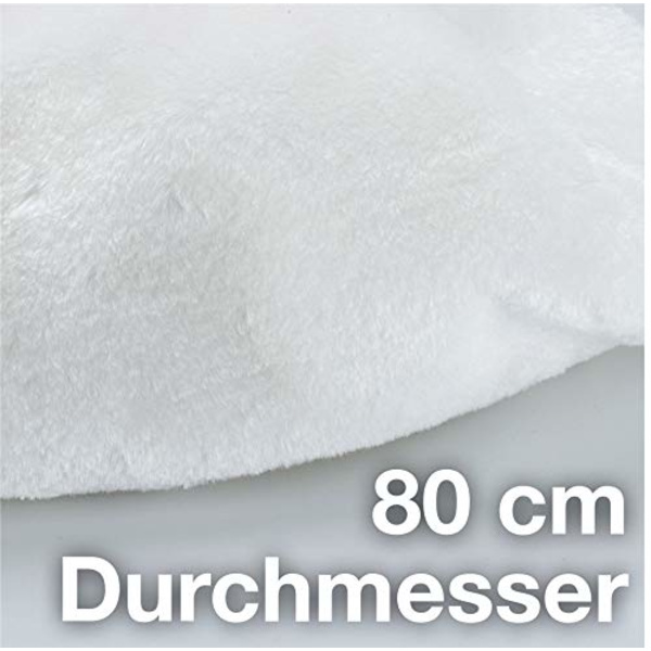 TK Group Timo Klingler Træ Tæppe Underlagstæppe Juletræsdække Diameter 80cm Hvid white