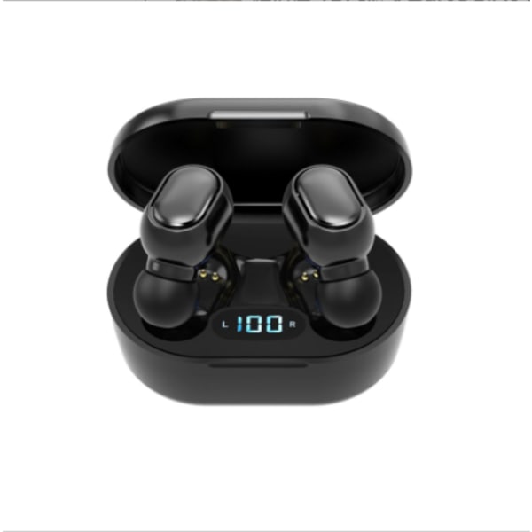 Trådløse hodetelefoner TWS Bluetooth 5.0 hodetelefoner Headset LED