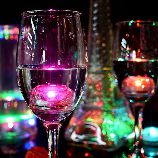 LED Mini Ljus Vattentäta RGB Teeljus Multicolor