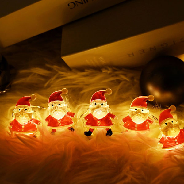 LED-julkulor Jultomte Semester Atmosfär Layout Julgran Prydnadsgirlang Lamp Ljus Warm White USB-2M20led