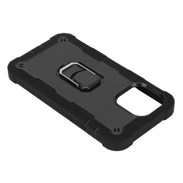 Ripesikre rustningsdeksler med stativ for IPhone 13 Pro Max-mobiltelefoner Armor Protect-deksel (svart svart)