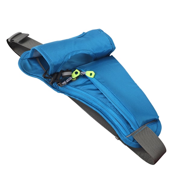 Löparbälte Hydration Midjepack Multifunktionell Vattentät Reflekterande Midjepåse för Utomhussporter Blå