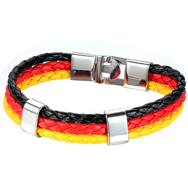 2 st. VM-flagga Läderarmband