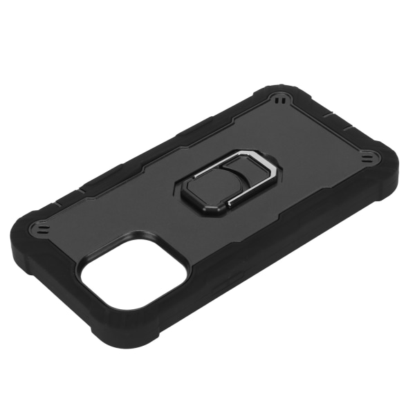 Ridsefast Armor Covers med Stativ til iPhone 13 Pro Max Mobiltelefoner Armor Beskyttende Etui (Sort Sort)