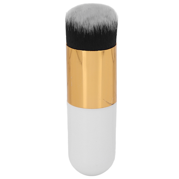 Foundation Makeup Brush Professionel Kosmetisk Flydende Blending Blush Flydende Pulverbørste til Daglig Makeup Hvid Guld