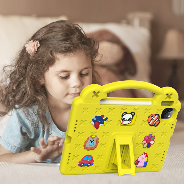 IPad10 Beibei Bear Matepad SE Tablettskydd Cartoon Cut Handhållen Stativ Pennfack Anti Drop Pink Huawei 10.1 t5