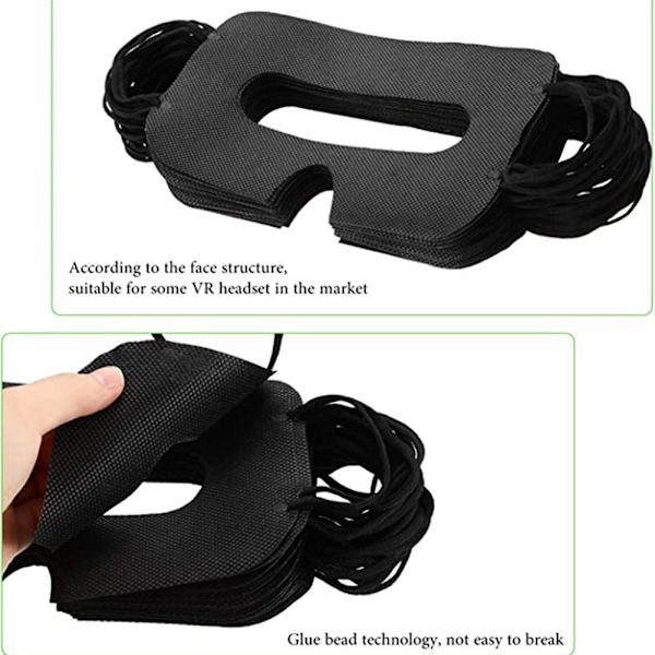 Kertakäyttöiset 3D VR -suojapadit, ei-kudotut universaalit silmäpadit VR:lle, kertakäyttöiset VR-silmälaput