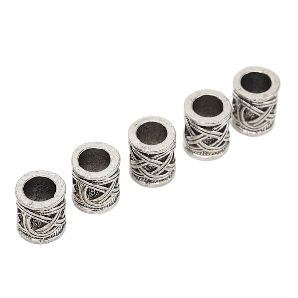 20PCS Skäggpärlor Retro Legering Flerfunktionella Hårpärlor för DIY Smyckesdekoration