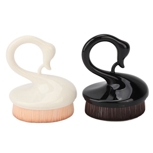 2 st Nageldammbortar Hemma Salong Bärbar Utsökt Trendig Nagelpulverrengöringsborste Set