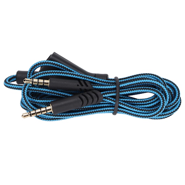 Reservekabel med lydkontroll og volumkontroll for Astro A10 A40TR Gaming Headset (Mute-funksjon blå)