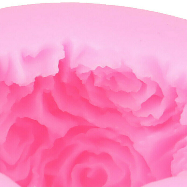 3D Silikon Rosekugleform til Håndværk Bage 7,5*7,5*5,5cm