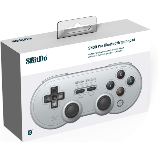 8Bitdo SN30 Pro Gamepad Grå Utgave
