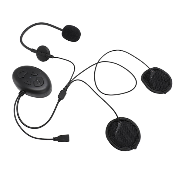 Motorcykel Bluetooth Headset HiFi Stereo Sound Støtte GPS Navigation Håndfri Musik Opkald Vandtæt Stor Knap Bluetooth 5.0 Hjelm Headset