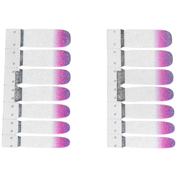 Nail Art Stickers Glittermönster Gradient Färg Cover Självhäftande Gör-det-själv snygga nagellindningar41