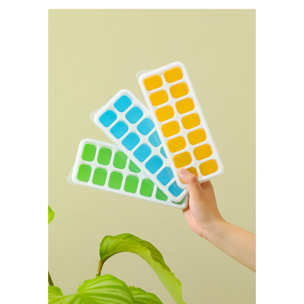 Husholdnings-Isblokform, Isform med Låg - Fantastisk Isfremstillingsgadget Green