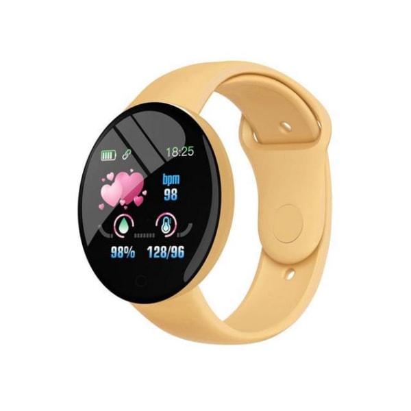D18 Ssmart armband pulsmätare smart watch yellow
