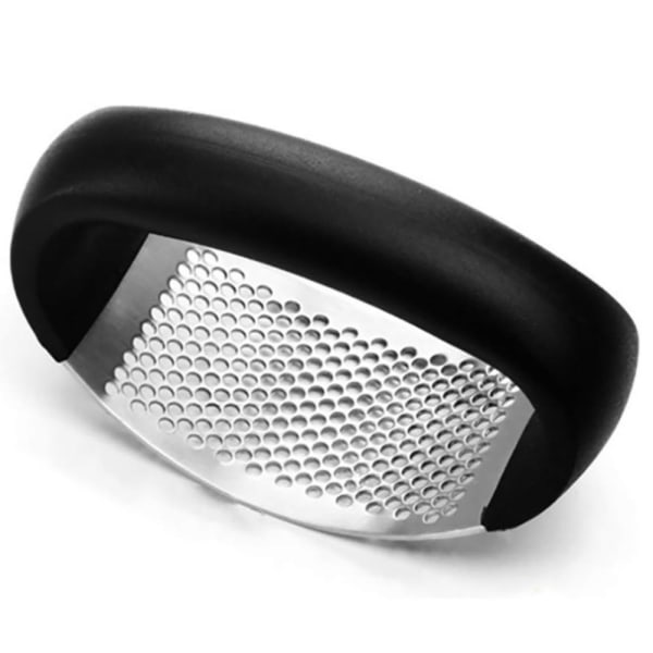 Hvidløgspresse i stål - Garlic press - Sort