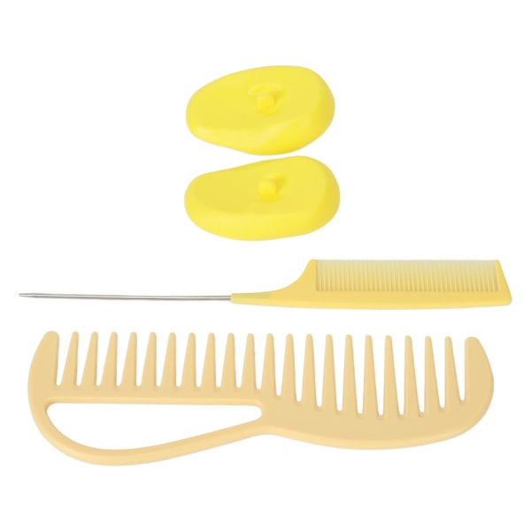 Hårfärgningssats Ergonomisk bred tand tvättbar silikon hårfärgning kam cover för skönhetssalong
