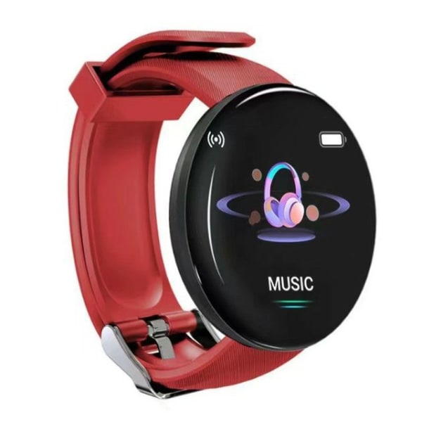 D18 Ssmart armbånd med pulsmåling smartwatch red