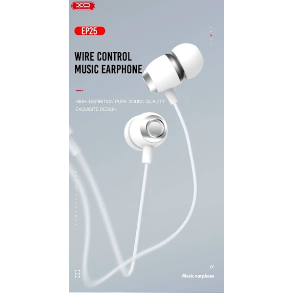 USB-C Type-C-kontakt In-Ear Hörlurar med Mikrofon EP25