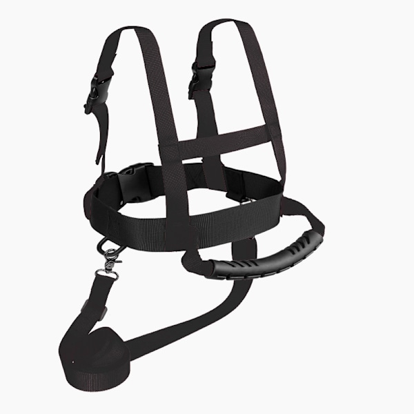 Hiihtovaljaat Lumilautailuharjoitteluhihna Turvavyö Luistelusetti Hiihtoturvallisuus Anti-fall-köysi, Sopii 3-16-vuotiaille Black (without Bag)