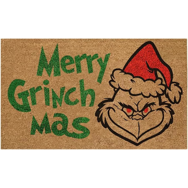 Jouluovimatto Kuinka Grinch varasti joulun söpö piirretty kuvio sisäänkäynnin ovimatot matot kotiin 2 40*60cm