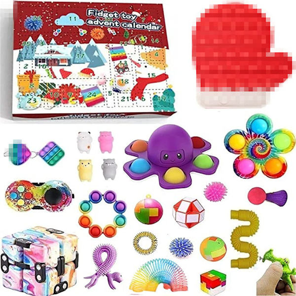24-pack Fidgetleksakssats Sensoriska Leksaker för Vuxna och Barn