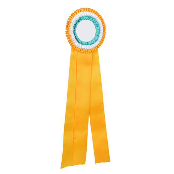 Generøs Ribbons Rosette Badge Pin Vinder Medalje Klasse Trofæ Pris Gul