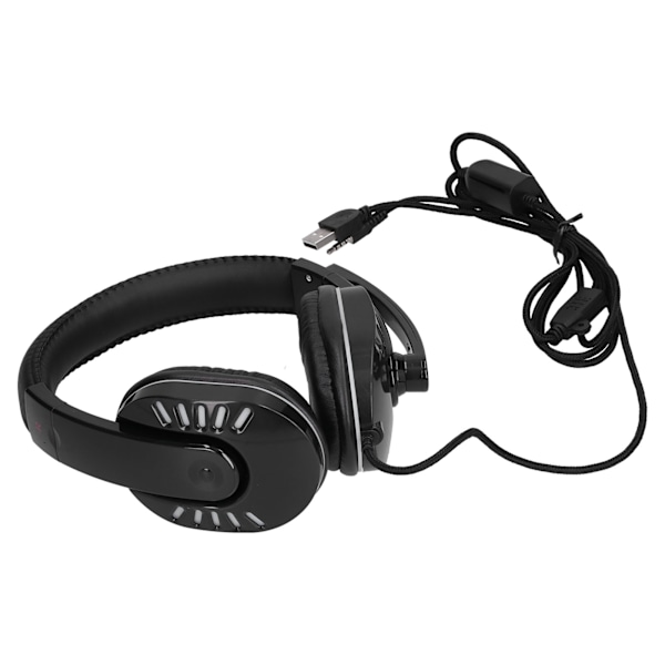 Gaming-hodetelefoner Lysende kablet headset med støydempende mikrofon for spillkonsoll