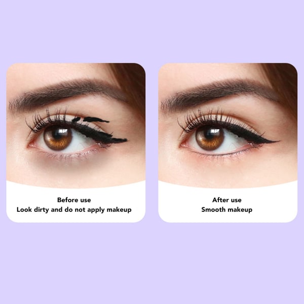 Eyeliner sjablong Silikonvinget spiss Multifunksjonell elastisk eyeliner skyggeguide for kosmetikk
