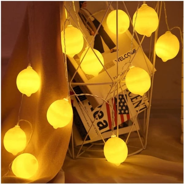 LED-simulerad frukt nattlampa, ljusslingor