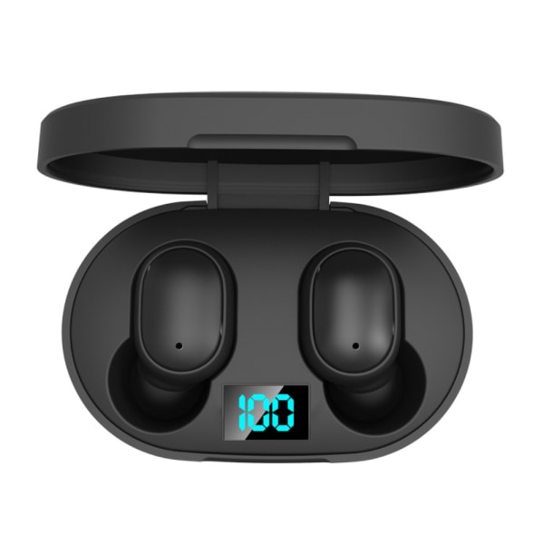 Trådløse hodetelefoner TWS Bluetooth 5.0 Hodetelefoner Headset LED