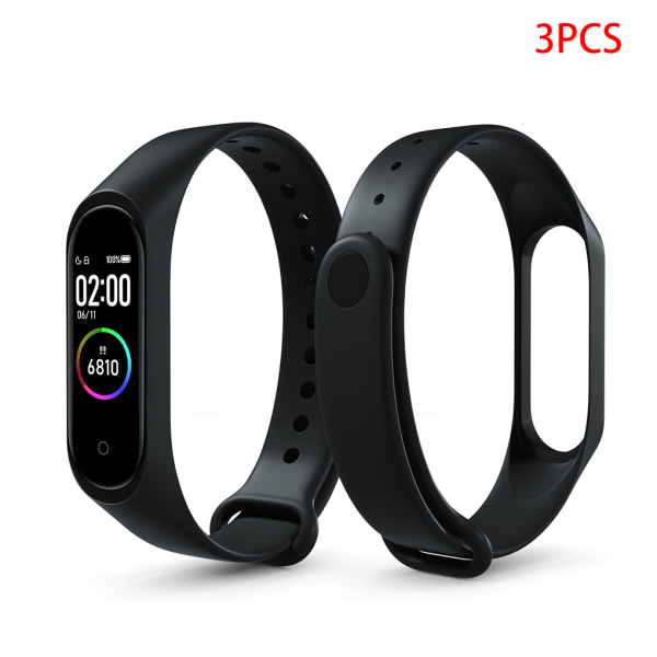 3pcs Replacement Strap for Xiaomi 3 TPU Bracelet Smart Wrist