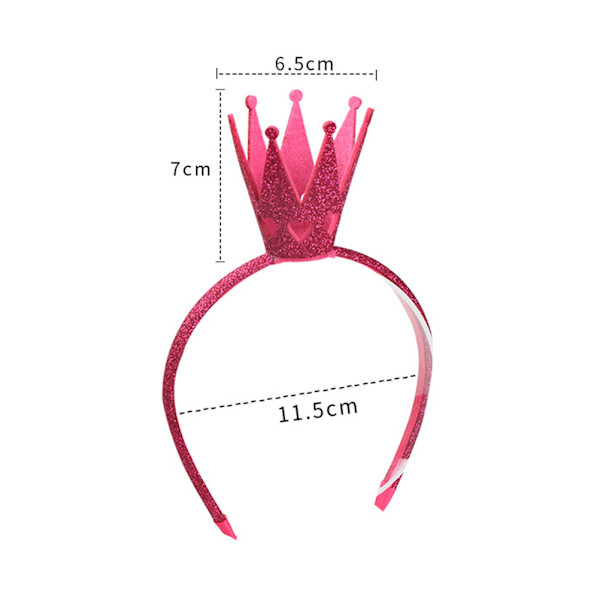 Vauvan tytön kiiltävä kruunu hiusnauha pääpanta lapsen tiara syntymäpäivä prinsessan asu päällystakki tytöille naisille