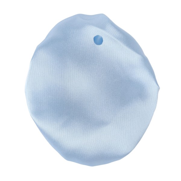 Satin Blue Drink Cover Reusable Fabric Cup Cover Protector with Straw Hole for Drink Spiking Prevention