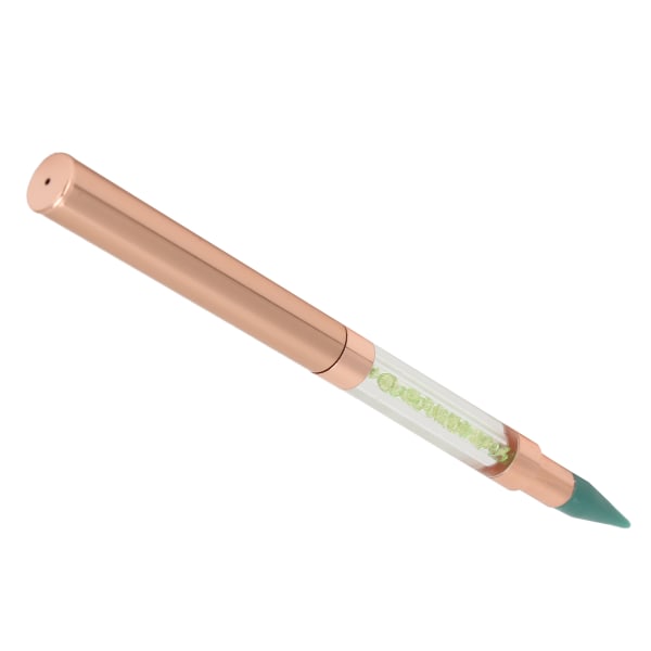 DualEnded Dotting Pen Voksspids Rhinestone Pickup Tool Dotting Pen Manicure Nail Art Tool (grøn)
