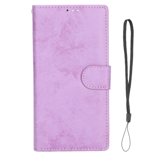 Lommebok beskyttende telefondeksel 2 i 1 flip magnetisk avtakbart telefondeksel for Galaxy S21 Ultra Purple