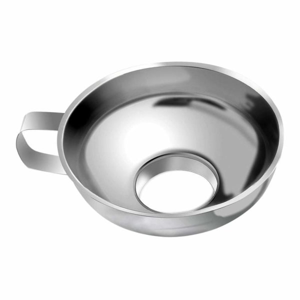 Stainless Steel Wide Mouth Canning Funnel Kitchen Cooking Tools Gadgets Funnel with Handle for Jam