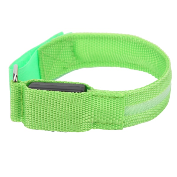 Utendørs løping LED-armbånd Justerbart blinkende armbånd Sykling Lys opp Armbånd Grønn