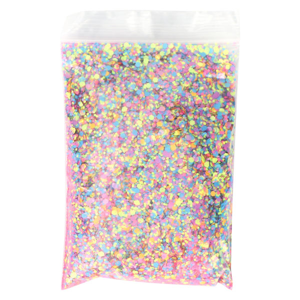 50g Miksfarget Glitter i Sekskantet Form - Glitter til Ansikt, Kropp, Øyne, Neglekunst og Dekorasjon