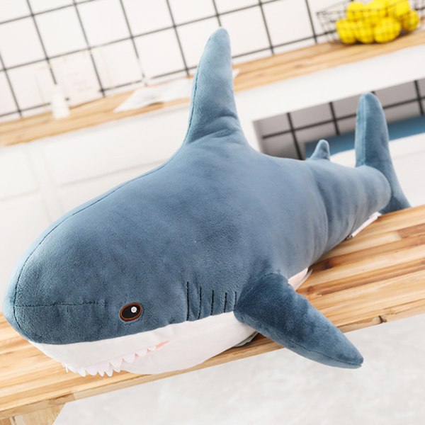 45cm Tegneserie Haj Pludsedukke Ocean Akvatiske Dyr Haj Dukke Børn Plushie Legetøj Fødselsdagsgave