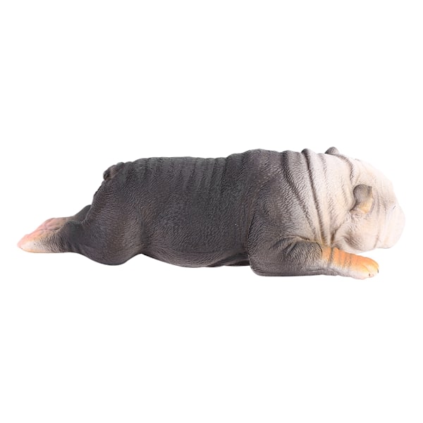 Högsimulerad Fransk Bulldogmodell Sovande Djurleksak för Barnpresent (#873)