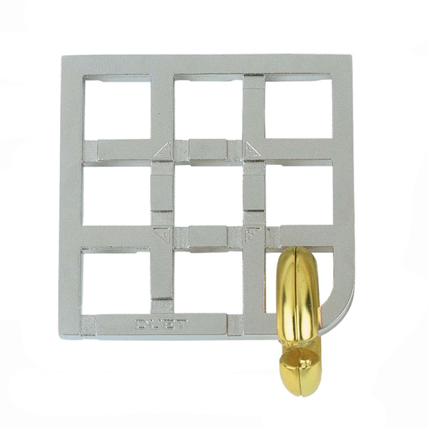 Zink-legering Opluknings-Burr-Puslespil Magisk Legering Uddannelsesmæssige Legetøj Streng Puslespil Intellektuel Looping-off Spænde Alloy-Tian Zi Lock