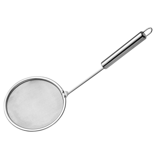 Skimmer Ske Fatsi, Rustfrit Stål Finmasket Lang Skaft Hot Pot Skimmer til Fedt Skum Køkken M