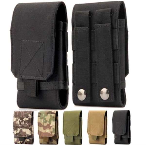 Holdbar bæltetaske til mobiltelefoner (Stl L/XL) Militærgrøn