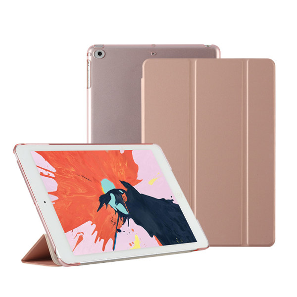 Passer for iPad 10.2 beskyttelsesdeksel, Air34 lærveske, Pro11 Apple tablet intelligent sleep hard shell golden IPad 10.2-inch (7/8/9)