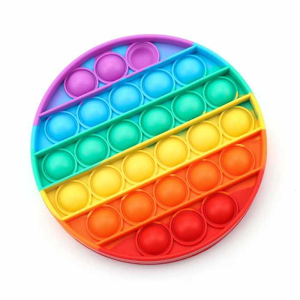 Pop It Fidget Leksaker Flerfärgad Regnbåge