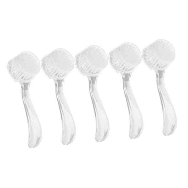 5 st Mjuka Nageldammborstar för Nagelförlängning, Dammborttagning, Manikyr, DIY-verktyg, Vit