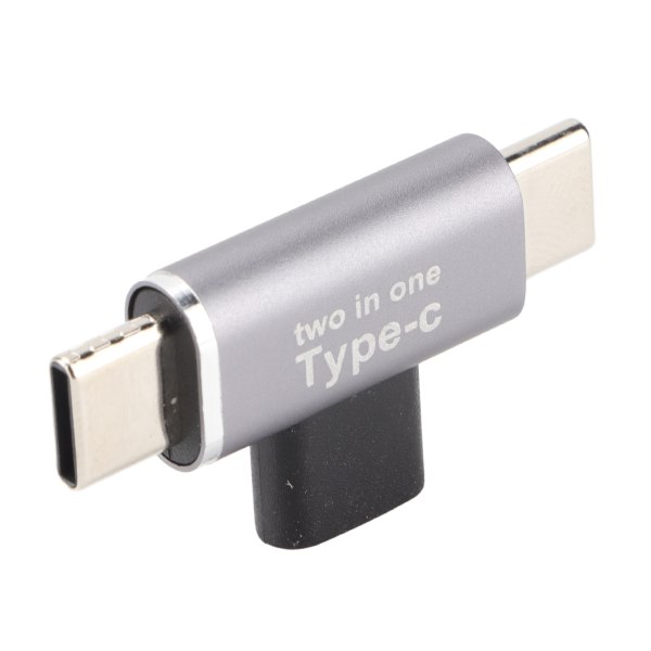 2-i-1 Type-C Hona till Micro Hane Adapter för iPhone Type-C Mobiltelefon Uppgradering Tillbehör (Dubbel Type-C Interface)