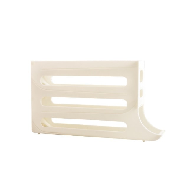 Äggförvaringslåda, äggställ, automatisk rullande ägglåda Cream color 2pcs